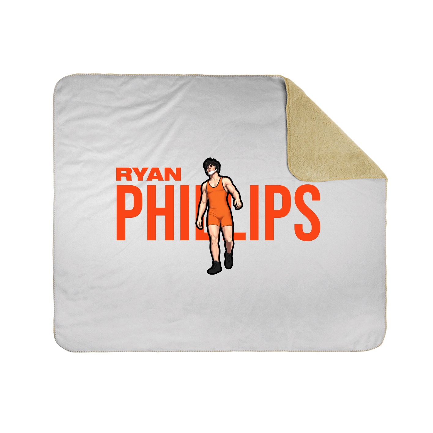 Throw Blanket — Player Name in White
