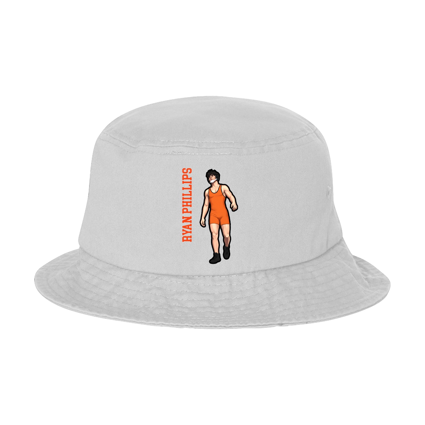 Bucket Cap — Name Vertical in White