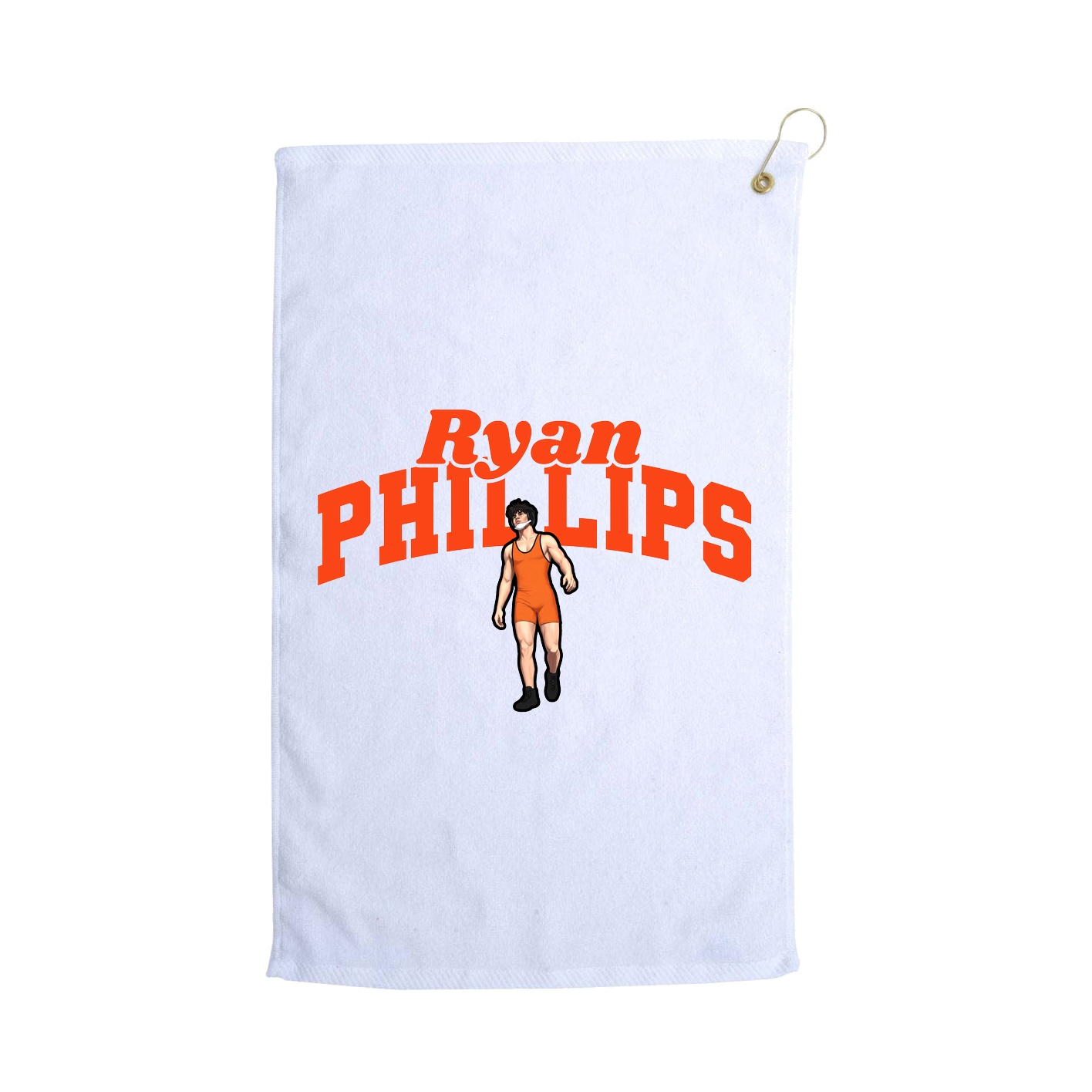 Golf Towel — Signature Arch in White