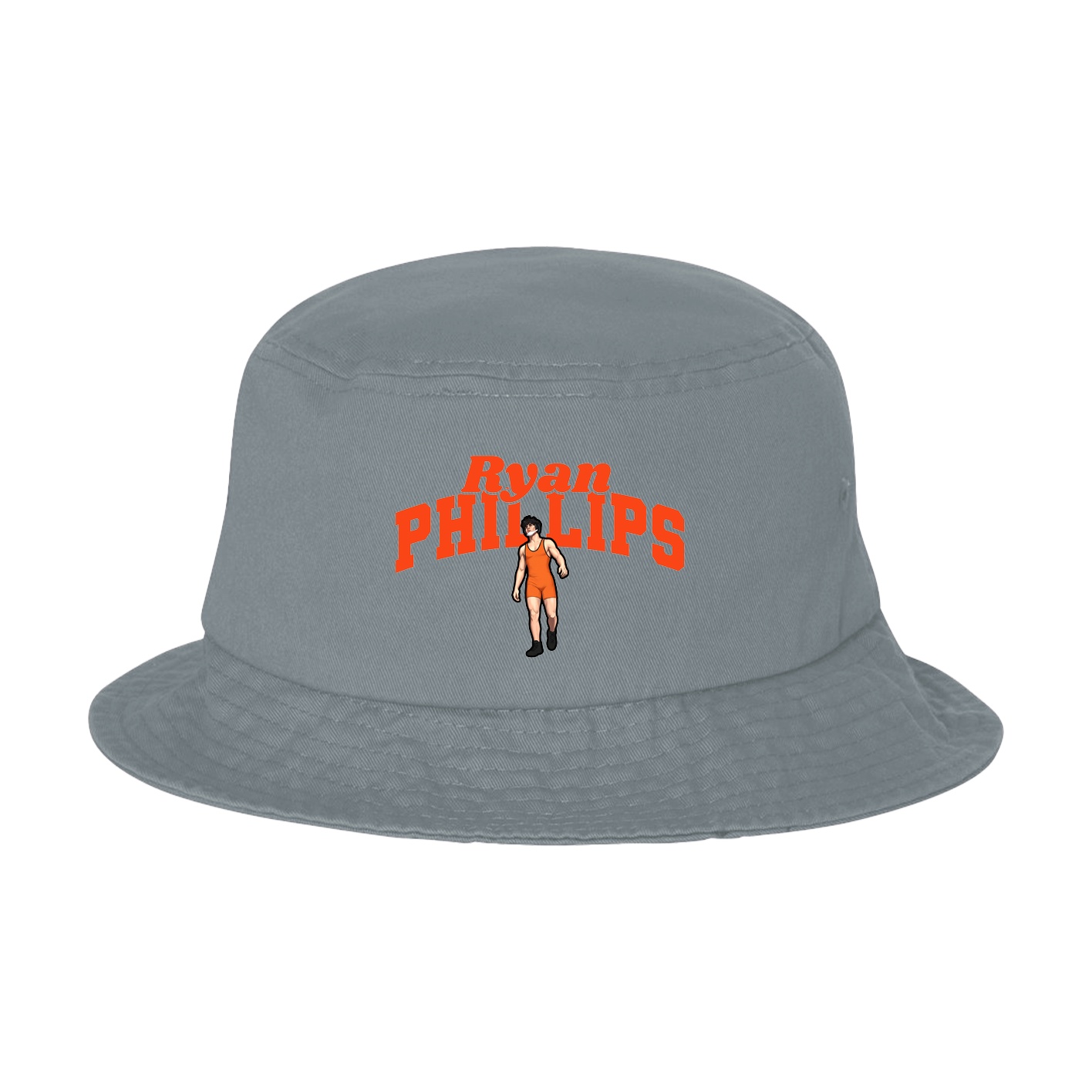 Bucket Cap — Signature Arch in Grey
