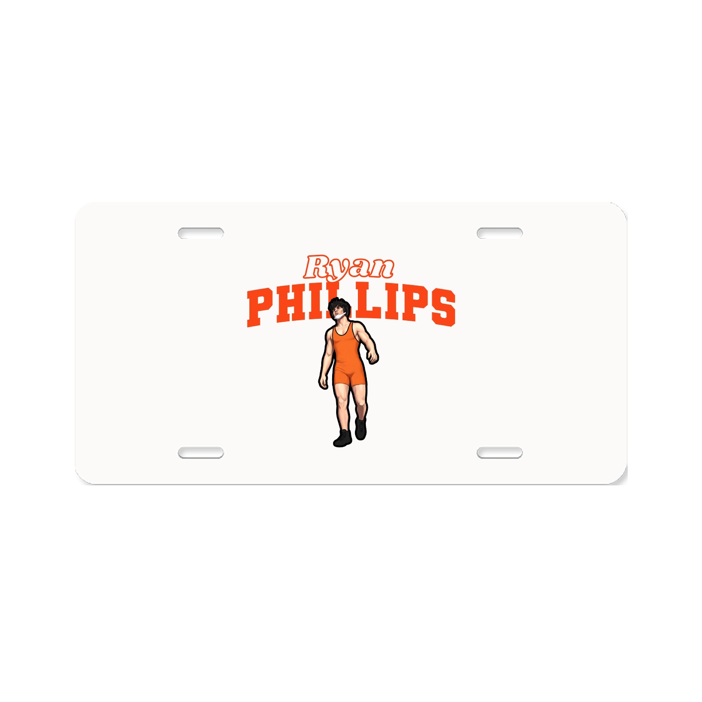 License Plate — Name Arch in Classic