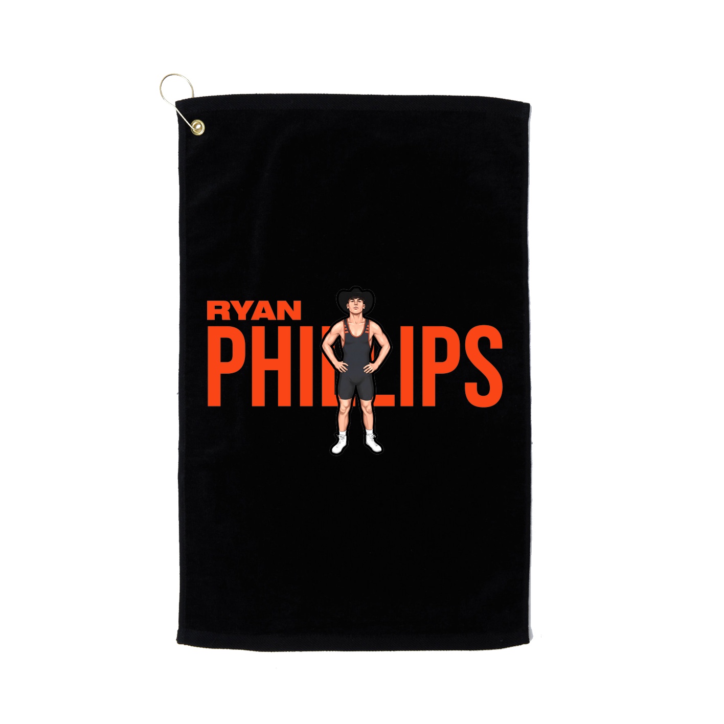 Golf Towel — Player Name in Black
