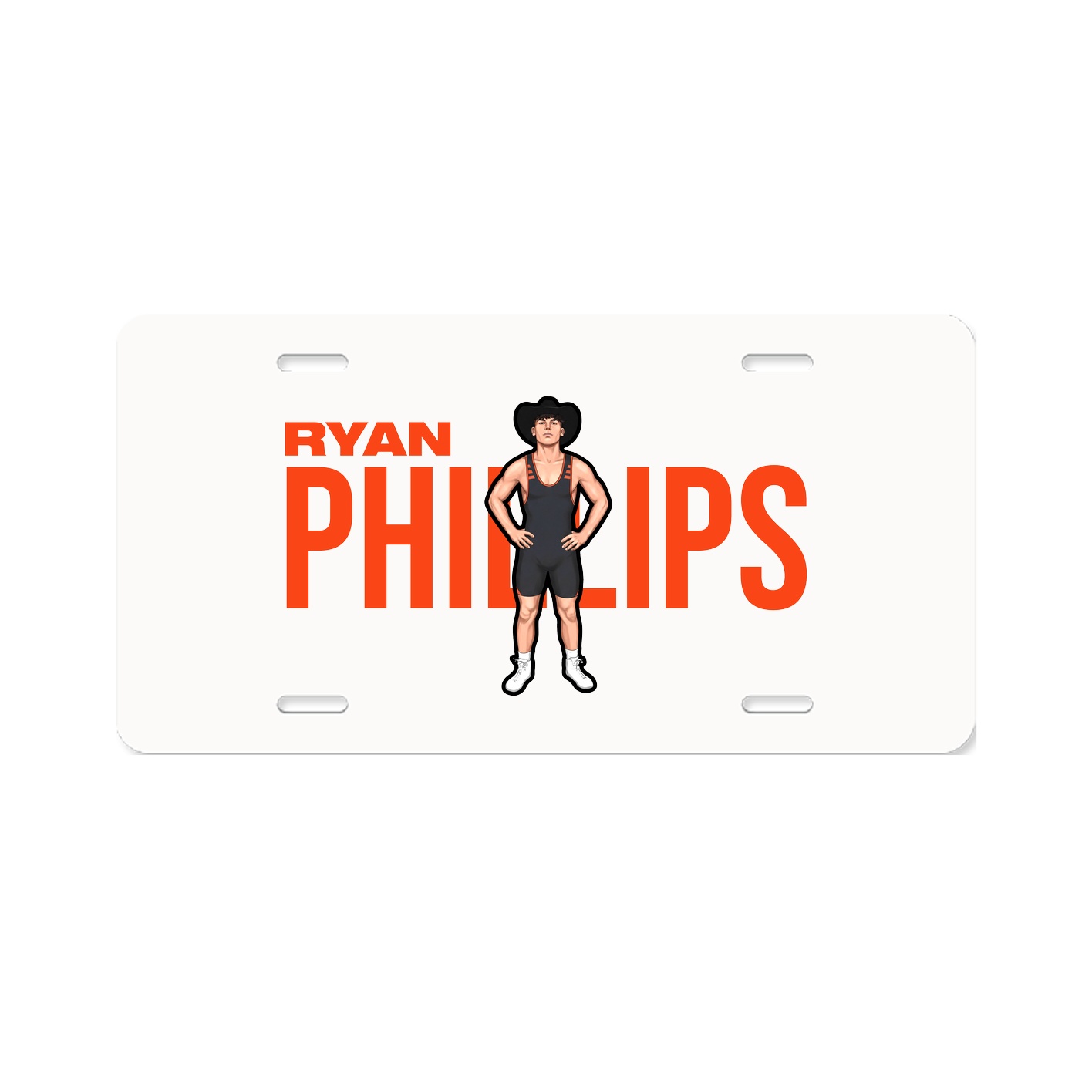License Plate — Player Name in Classic