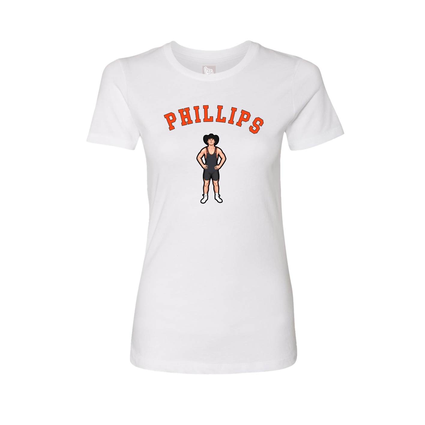 Fitted Women's Tee — Shirsey Arch in White