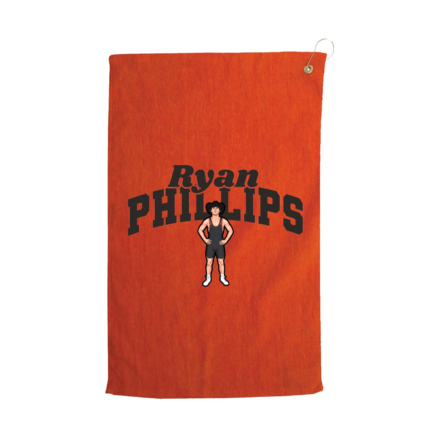 Golf Towel — Signature Arch in Orange