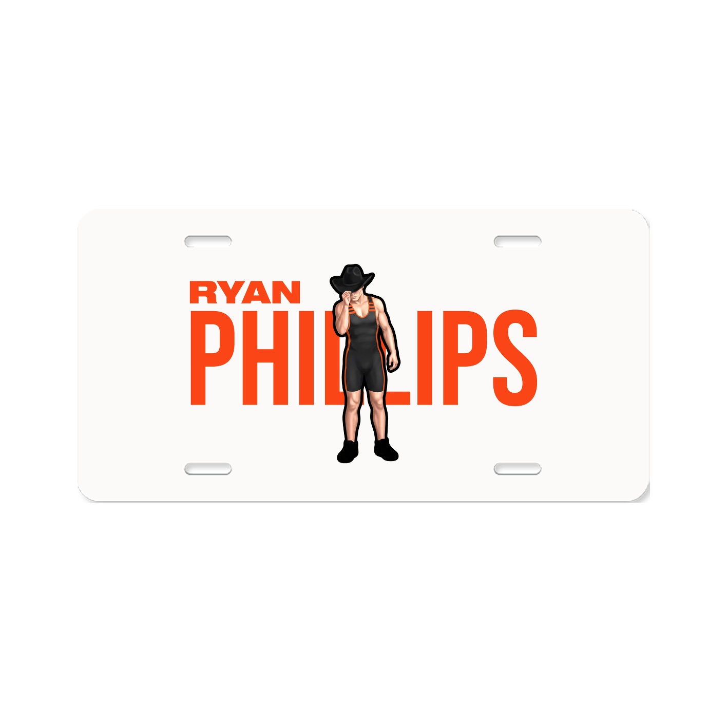 License Plate — Player Name in Classic