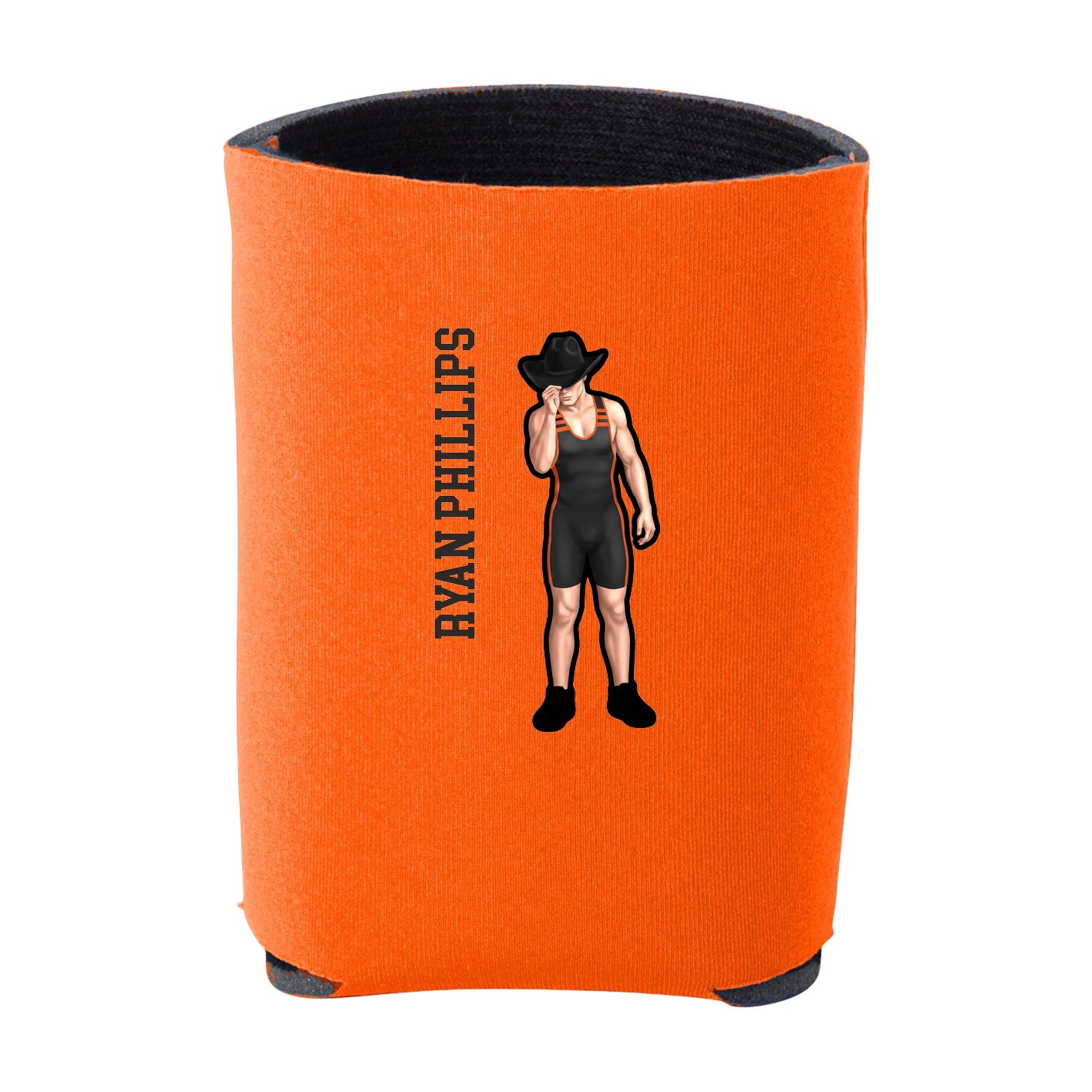 Can Holder — Name Vertical in Orange