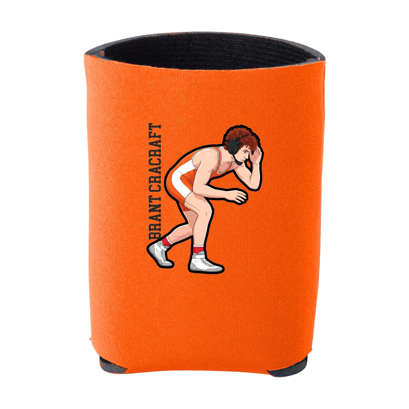 Can Holder — Name Vertical in Orange