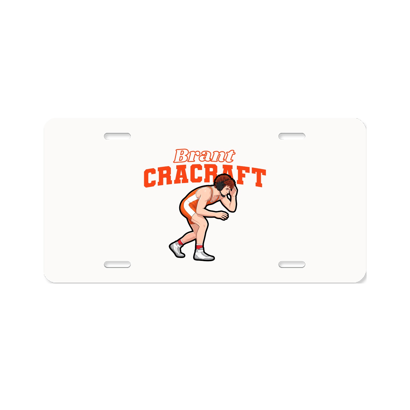 License Plate — Name Arch in Classic
