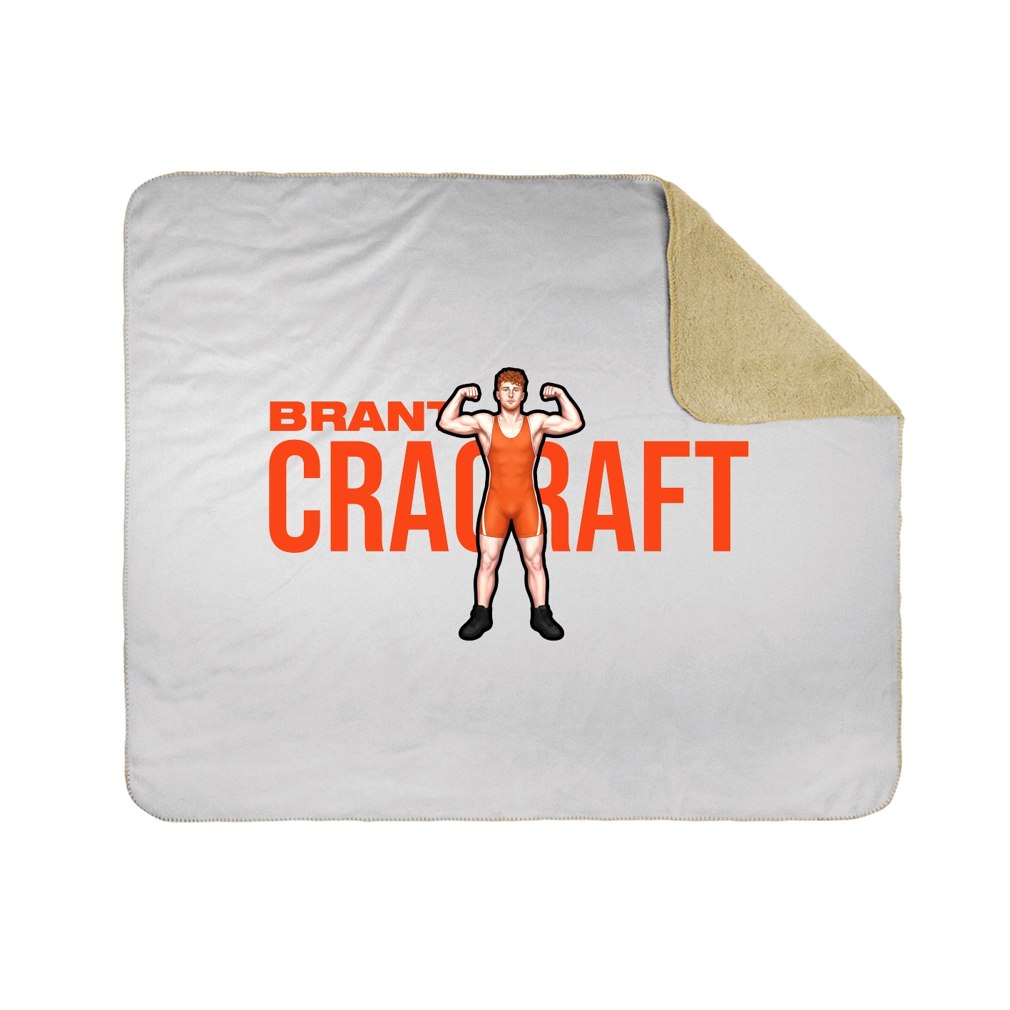 Throw Blanket — Player Name in White