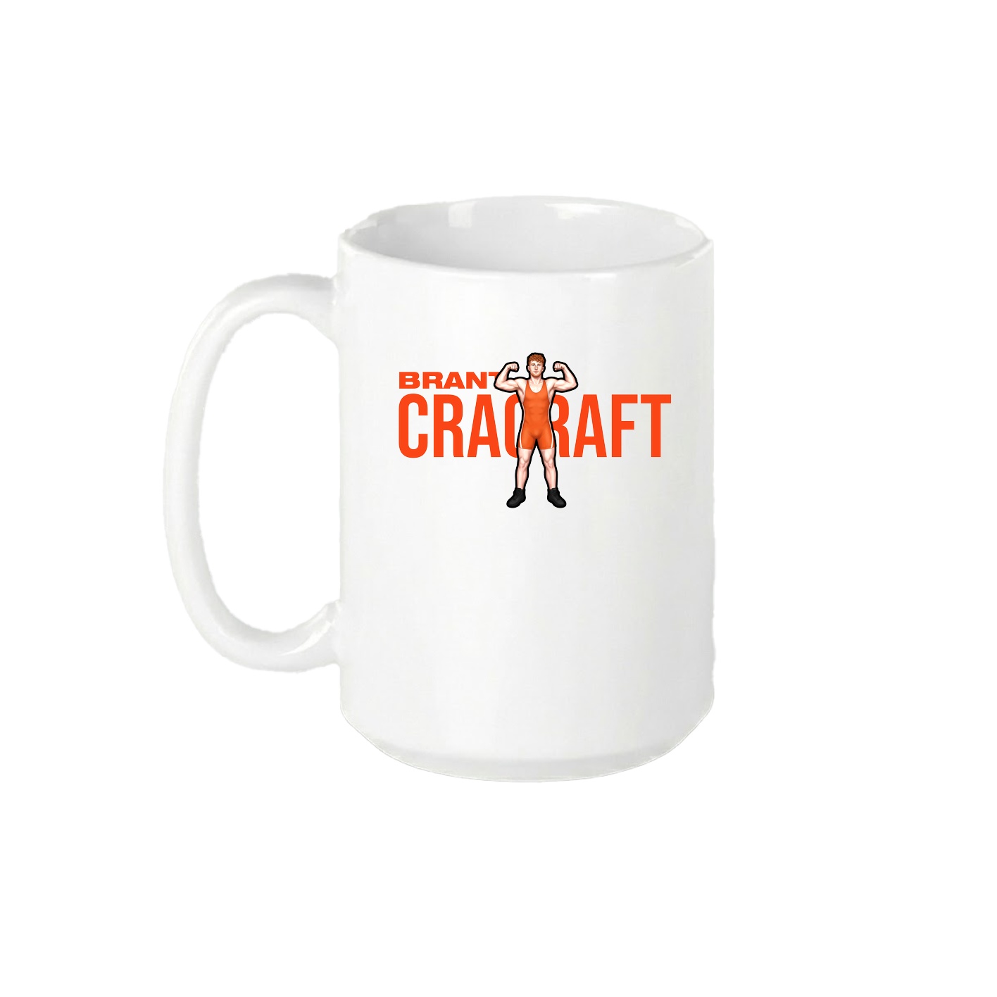15oz Coffee Mug — Player Name in White