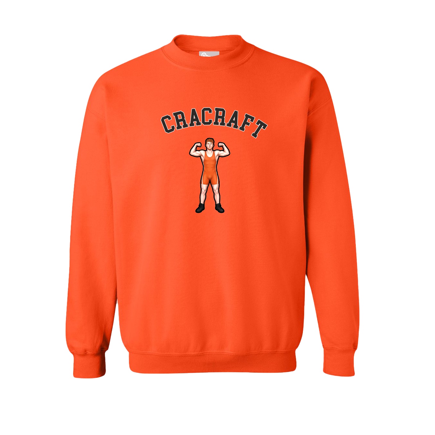 Fleece Crew — Shirsey Arch in Orange