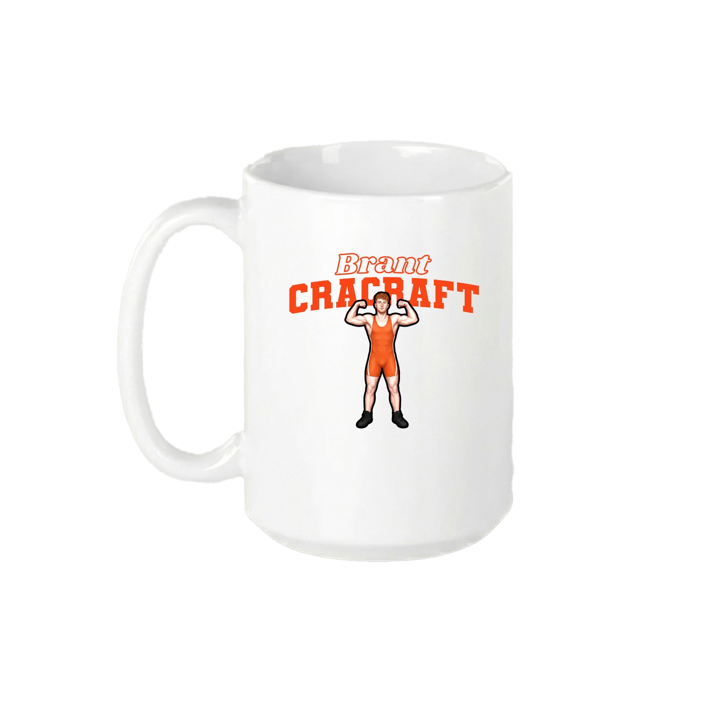 15oz Coffee Mug — Name Arch in White