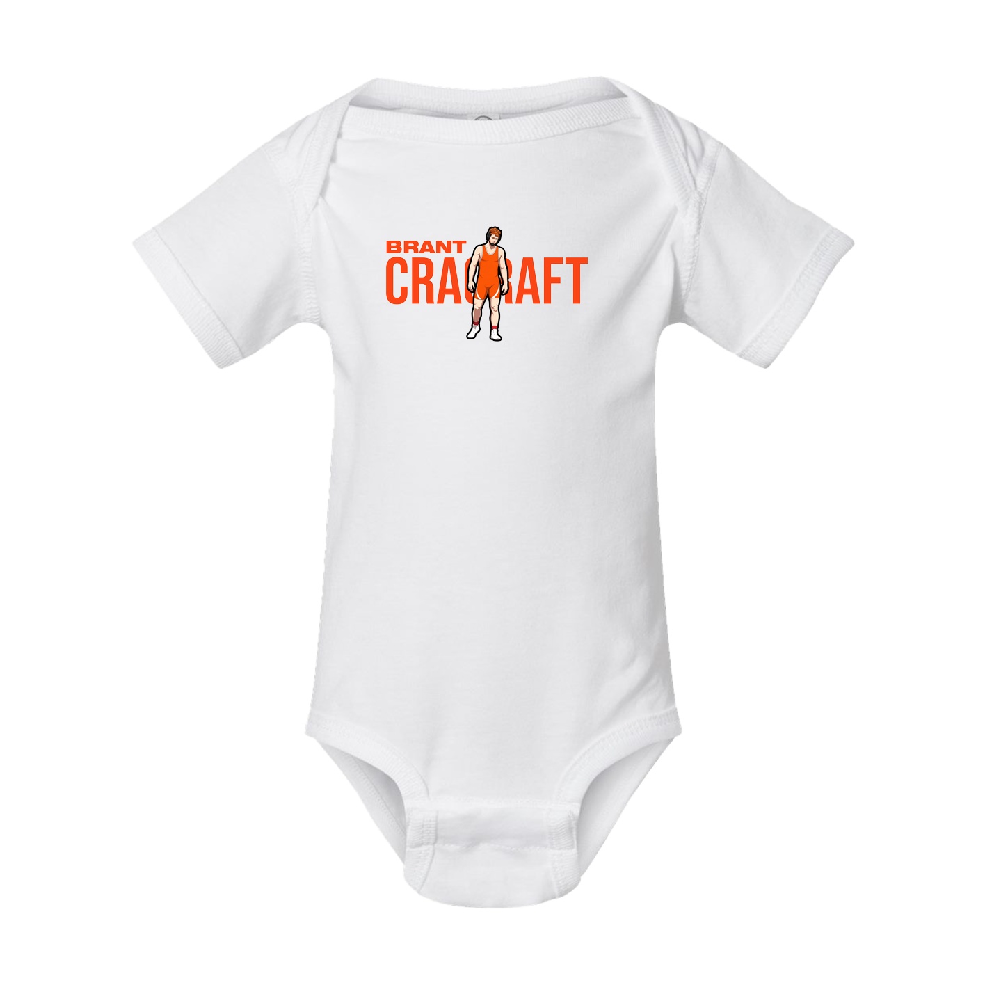 Baby Onesie — Player Name in White