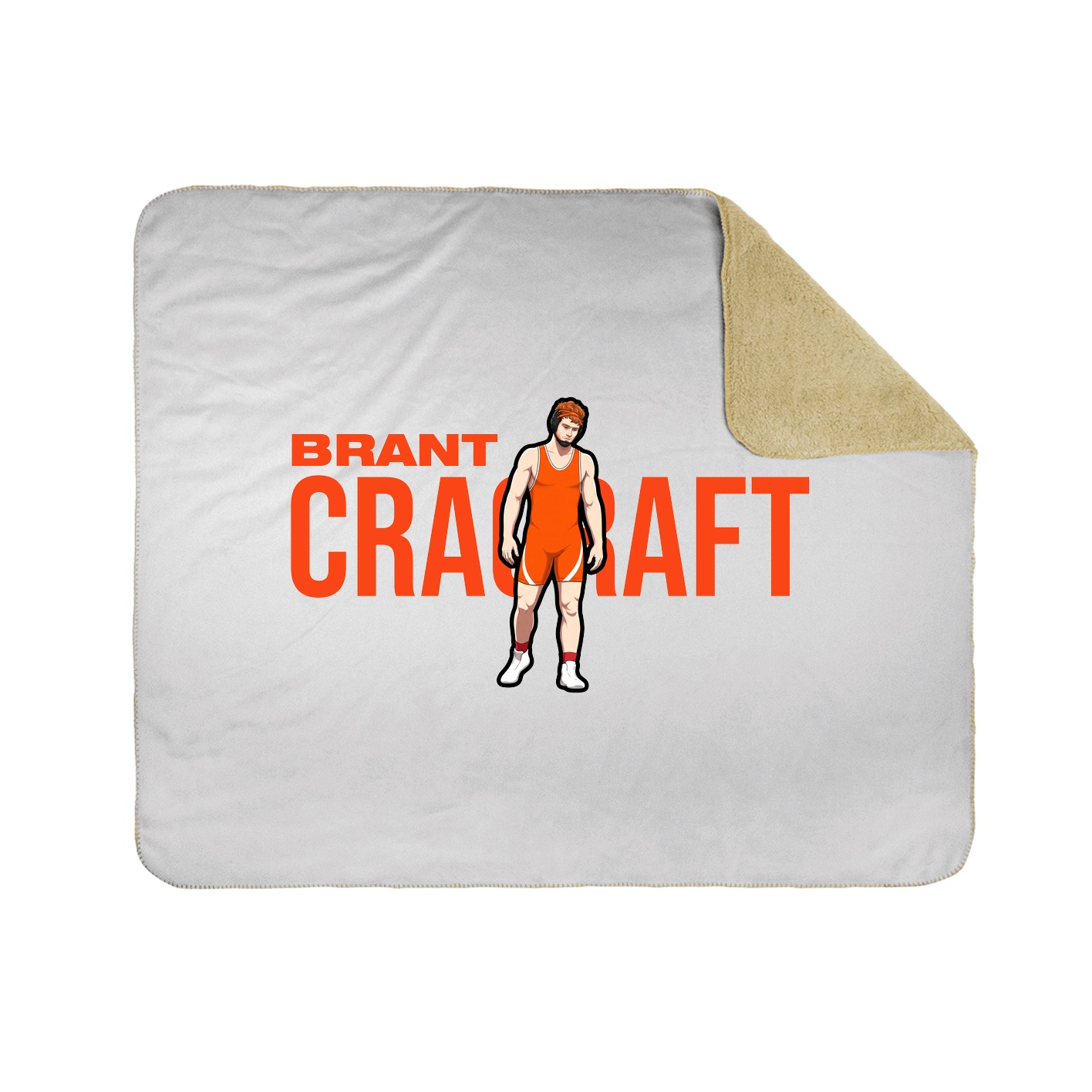 Throw Blanket — Player Name in White
