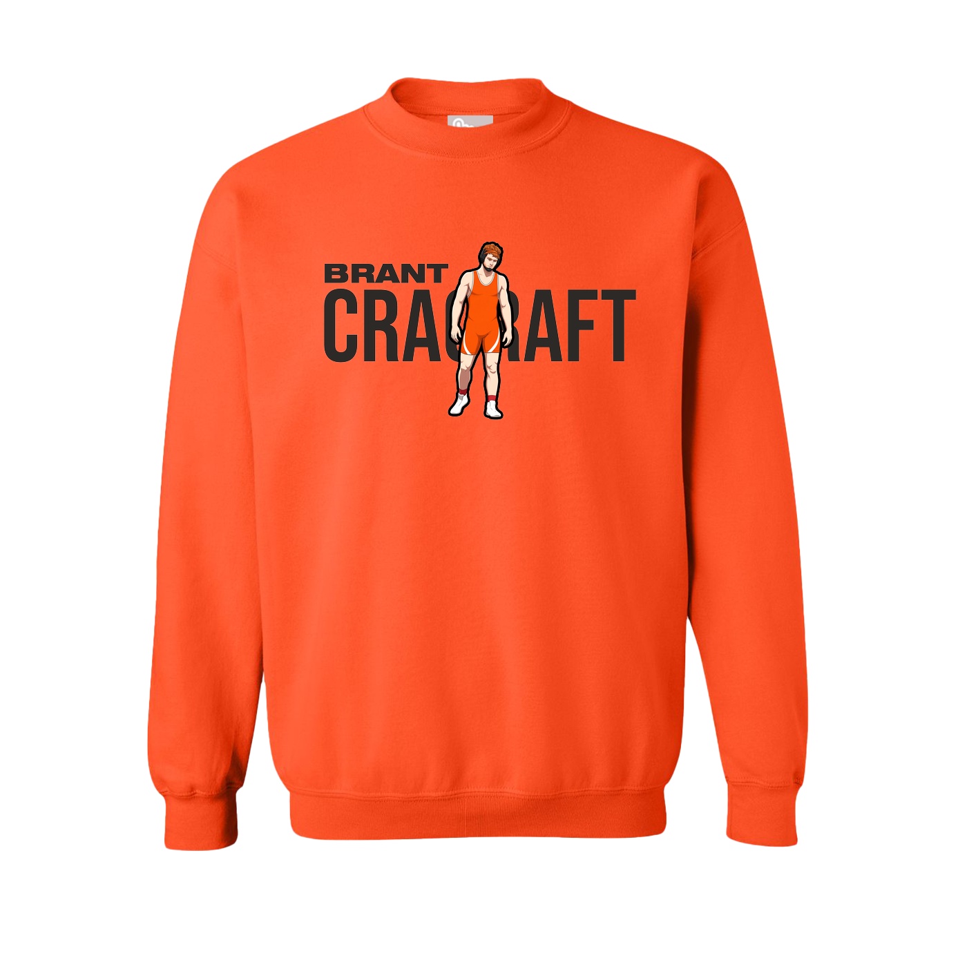 Fleece Crew — Player Name in Orange