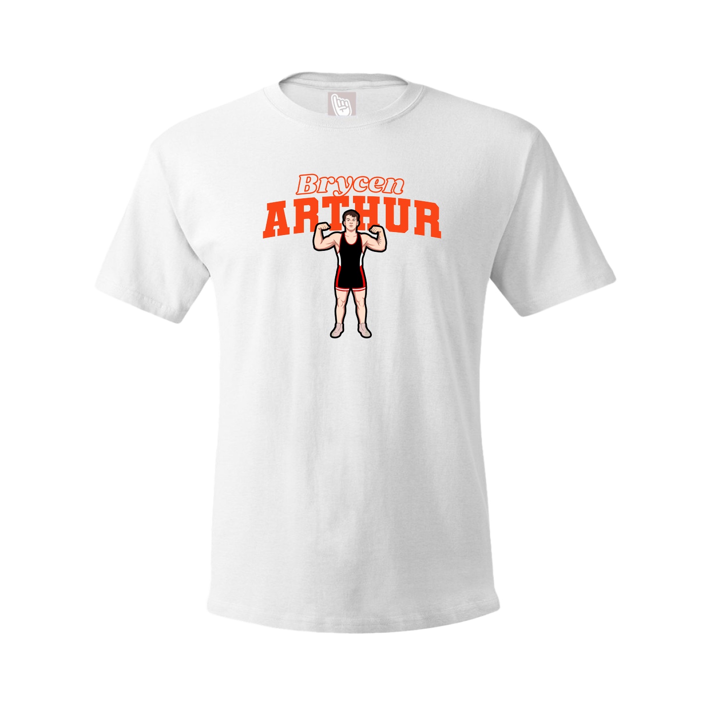 Tee — Name Arch in White