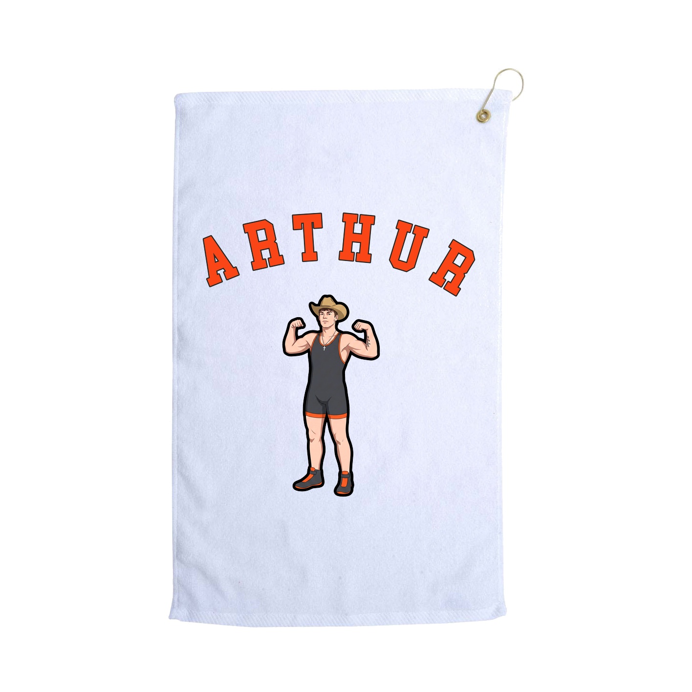 Golf Towel — Shirsey Arch in White