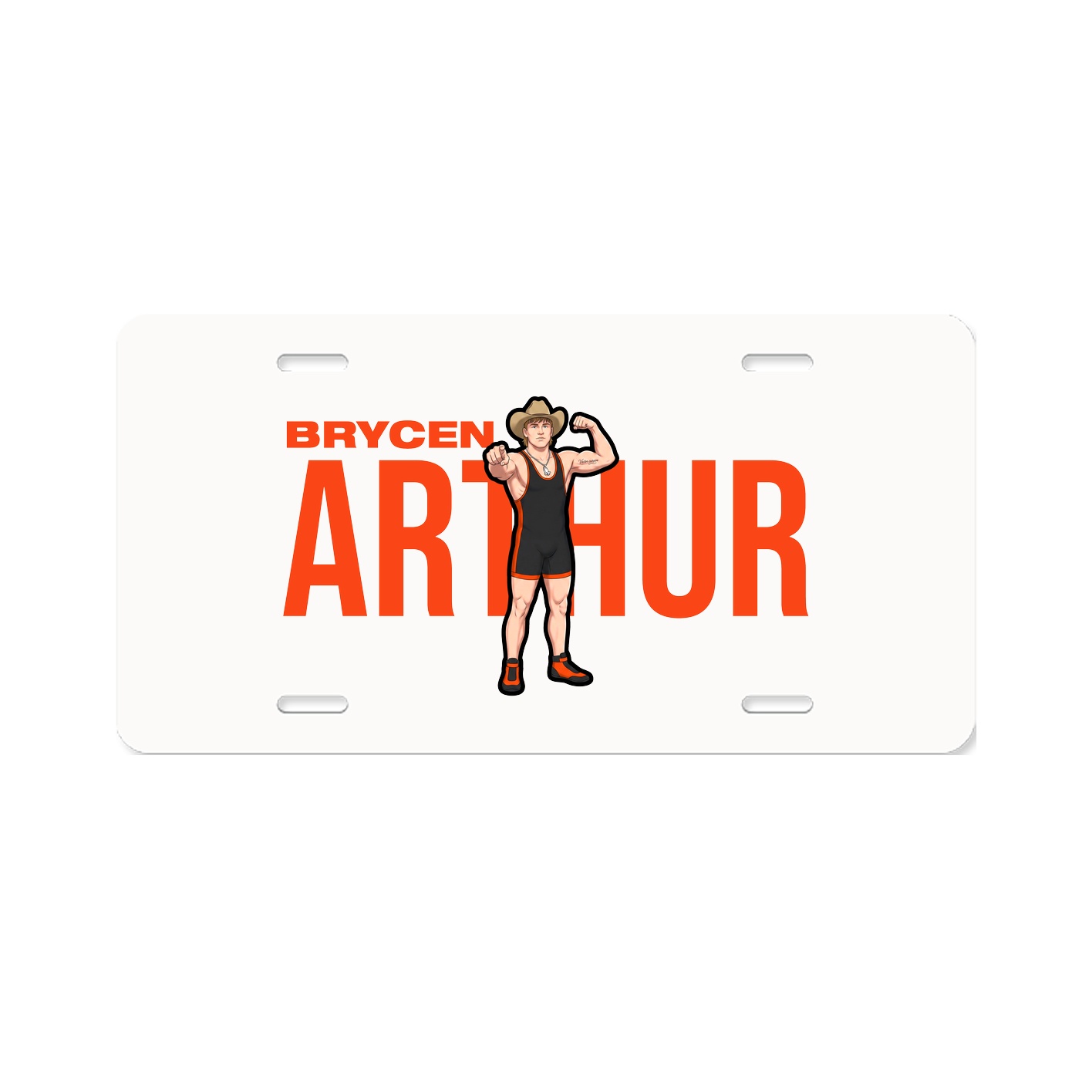 License Plate — Player Name in Classic