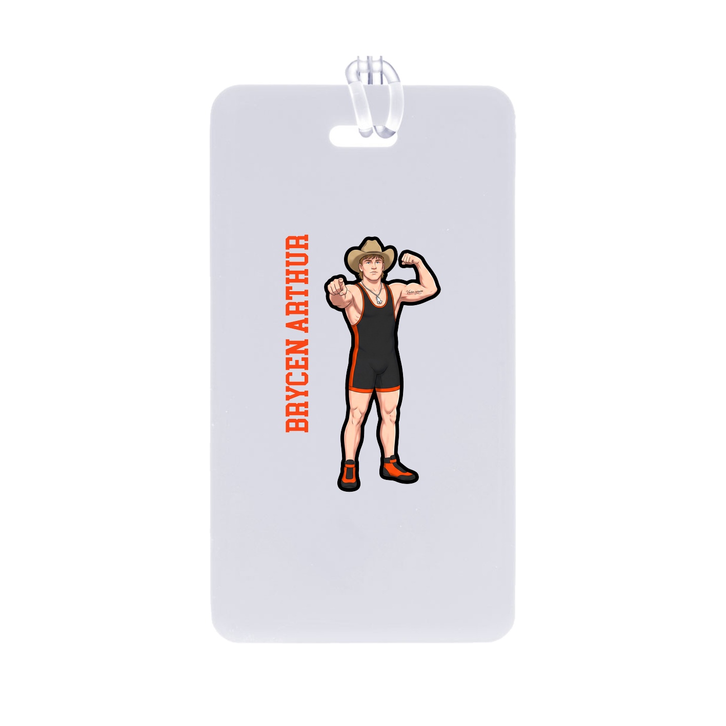 Bag Tag — Name Vertical in Classic