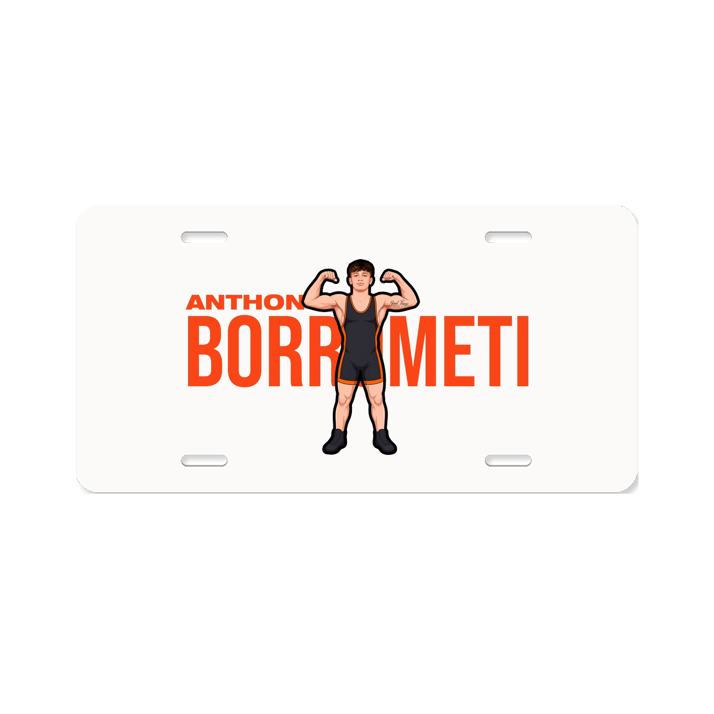 License Plate — Player Name in Classic