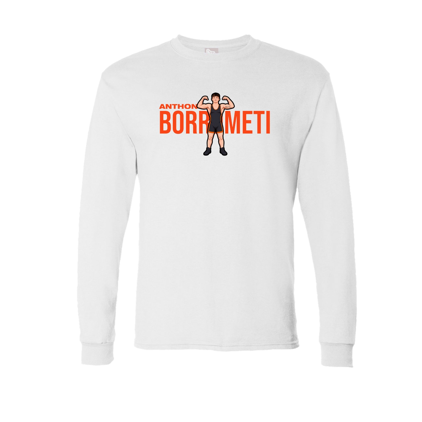Long Sleeve Tee — Player Name in White