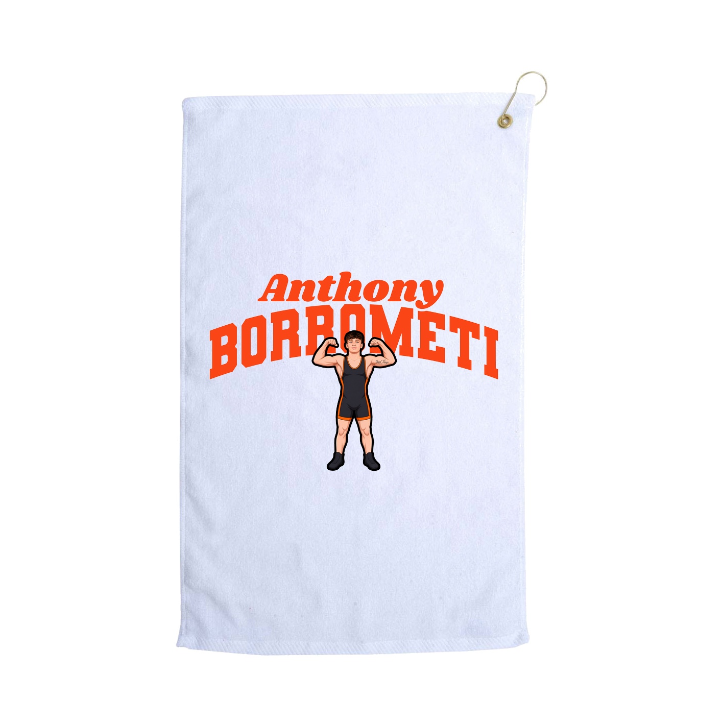 Golf Towel — Signature Arch in White
