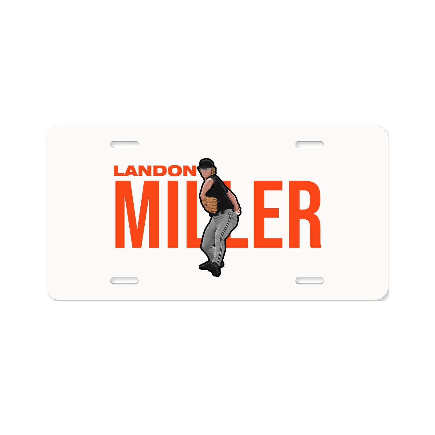 License Plate — Player Name in Classic