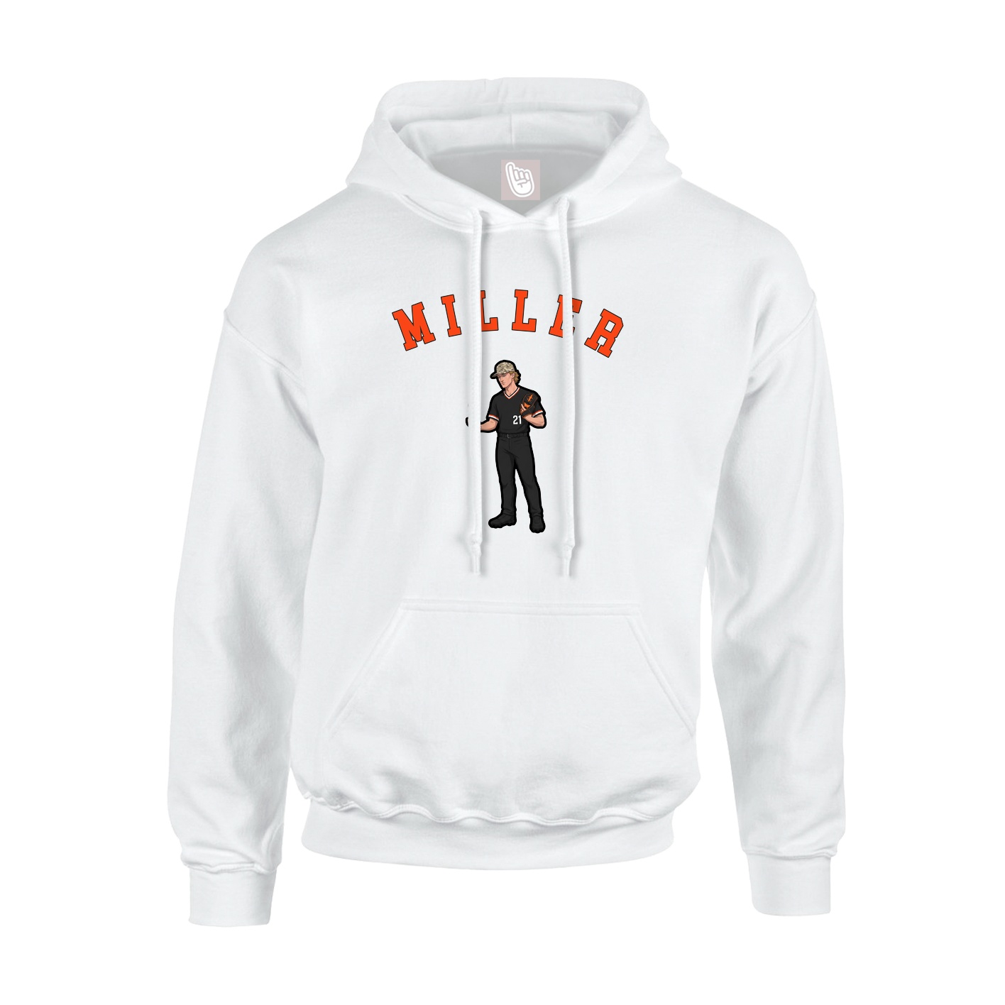Youth Hoodie — Shirsey Arch in White