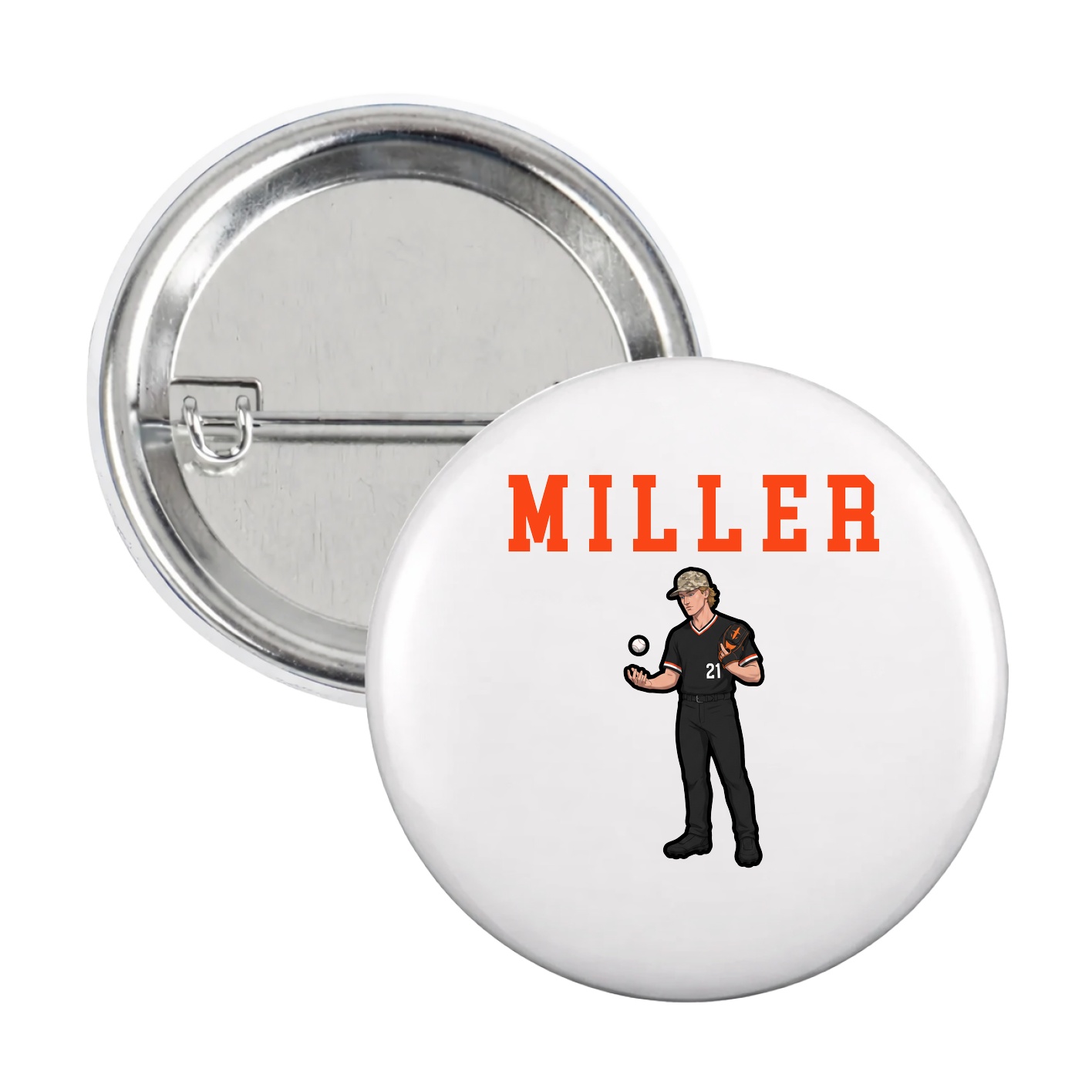 Game Day Button — Shirsey in White