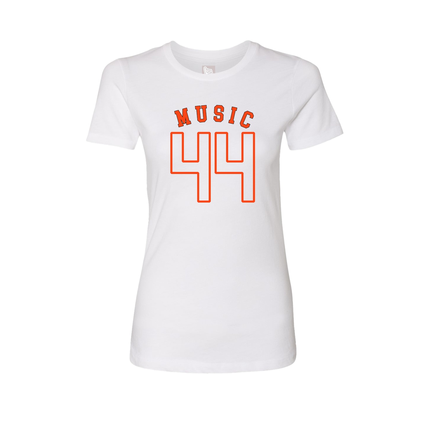 Fitted Women's Tee — Shirsey Arch in White