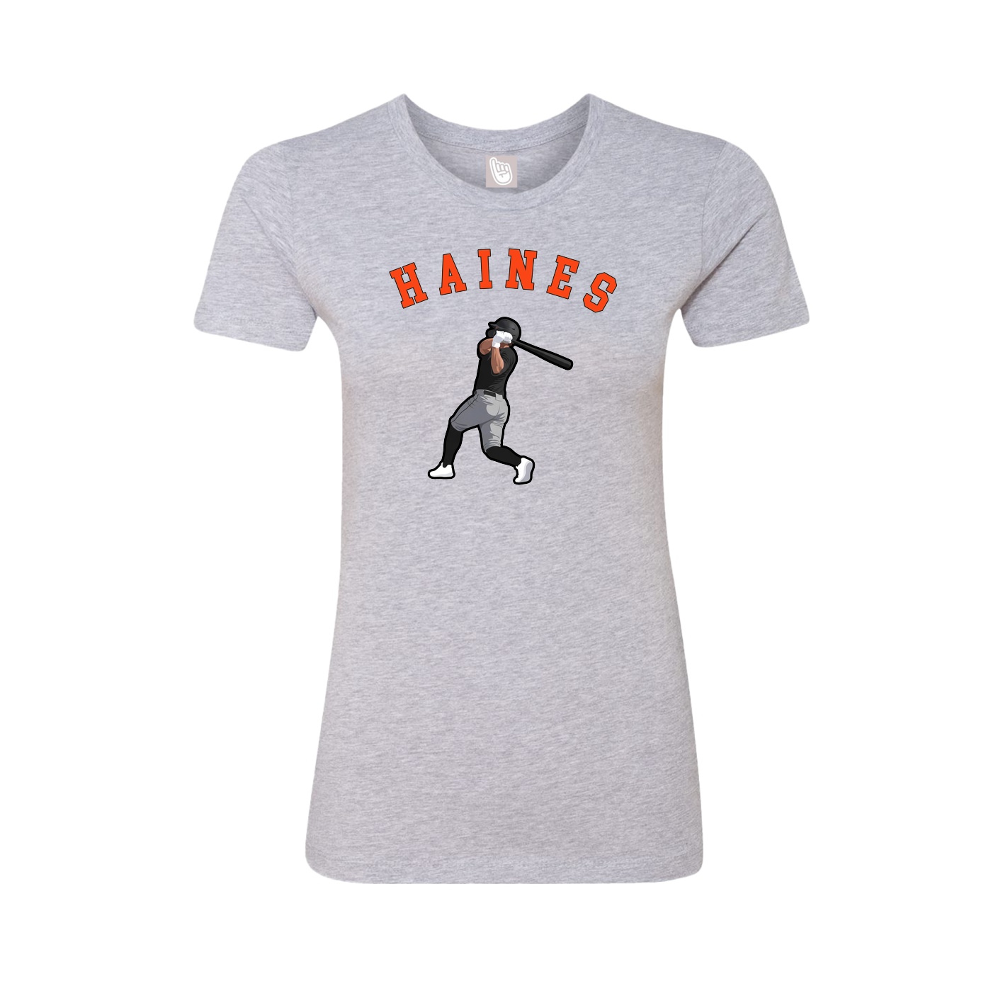 Fitted Women's Tee — Shirsey Arch in Grey