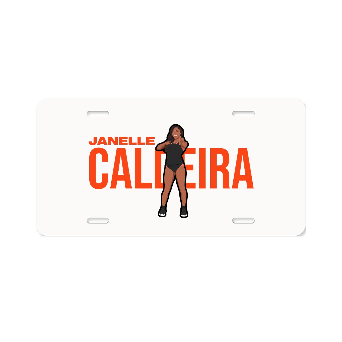 License Plate — Player Name in Classic