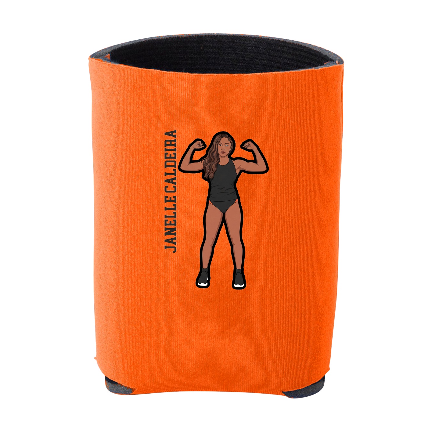 Can Holder — Name Vertical in Orange