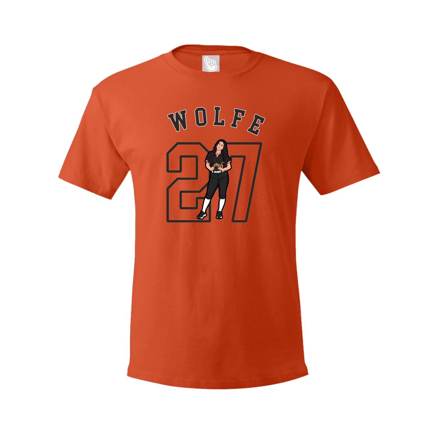 Youth Tee — Shirsey Arch in Orange
