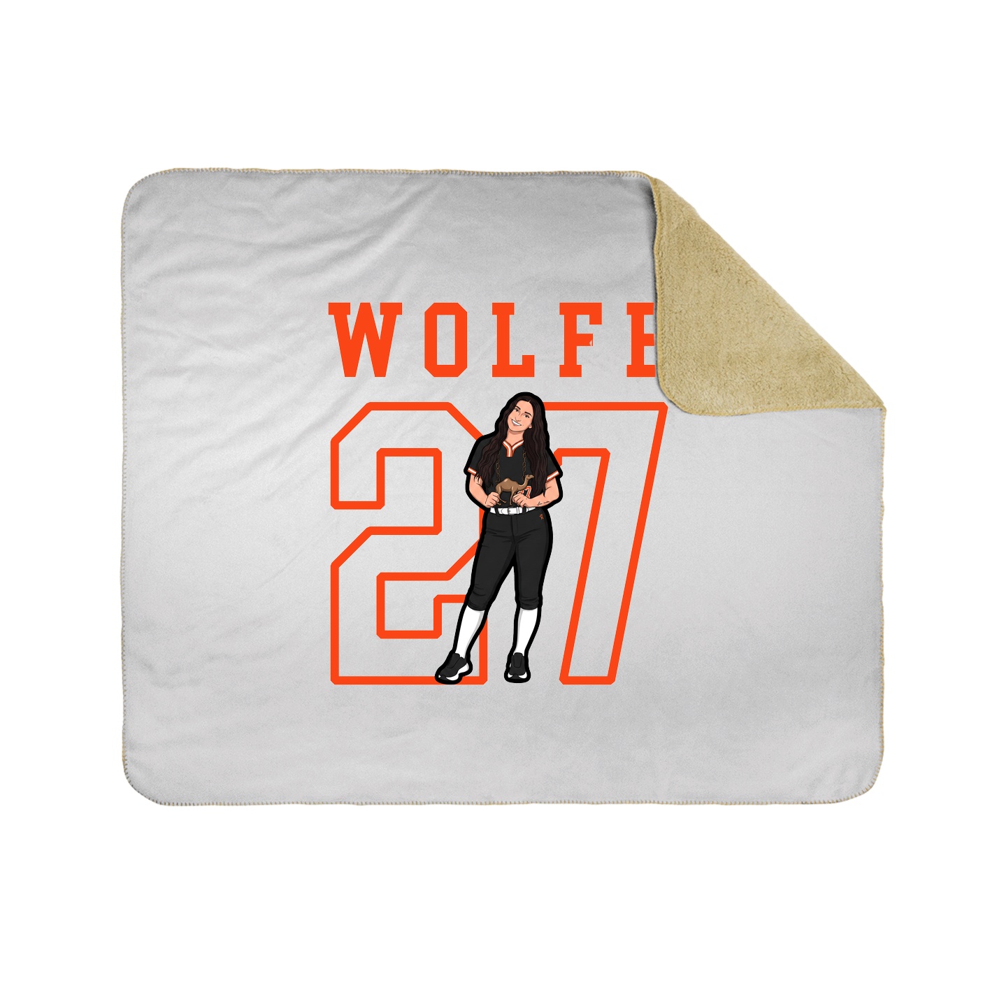 Throw Blanket — Shirsey in White