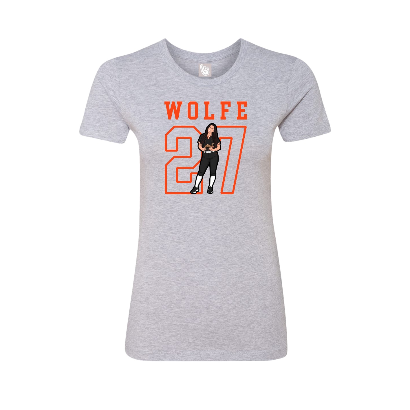 Fitted Women's Tee — Shirsey in Grey