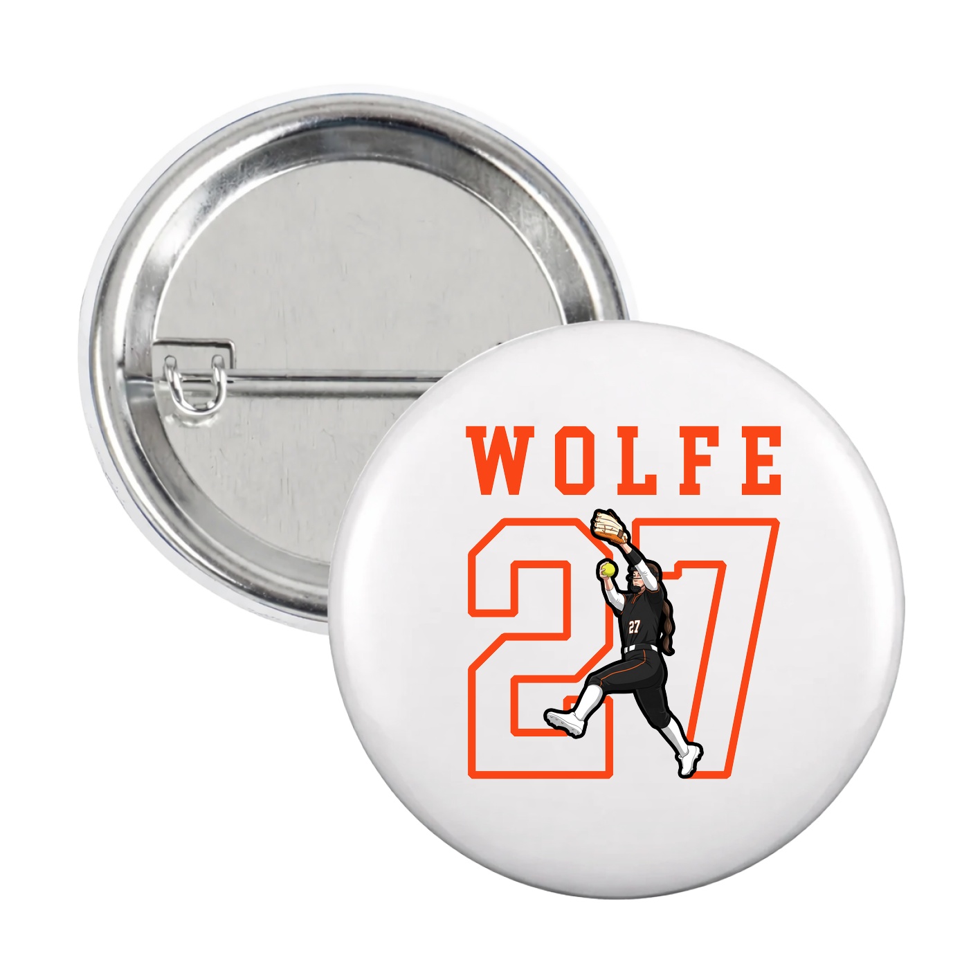 Game Day Button — Shirsey in White