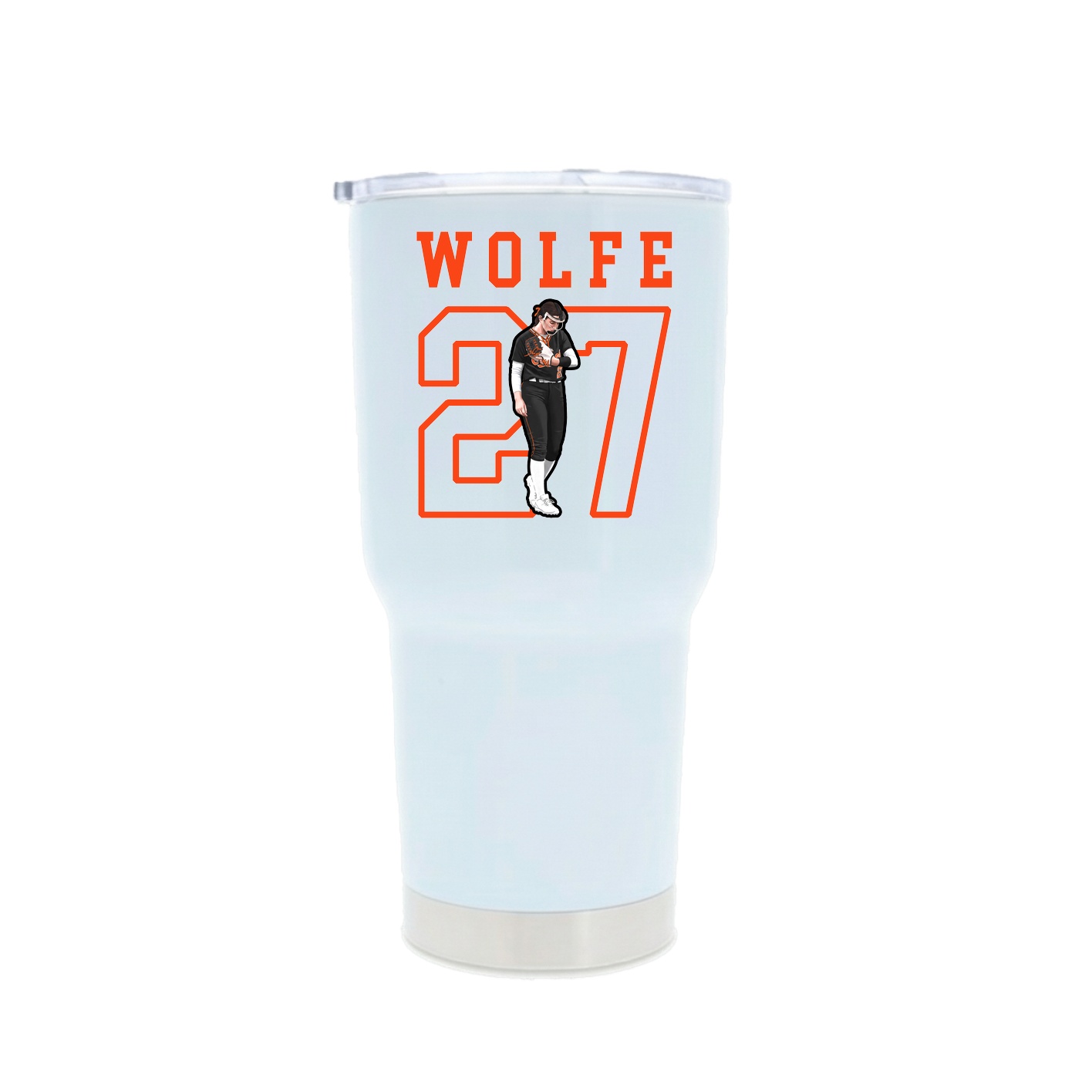 30oz Stainless Steel Tumbler — Shirsey in White
