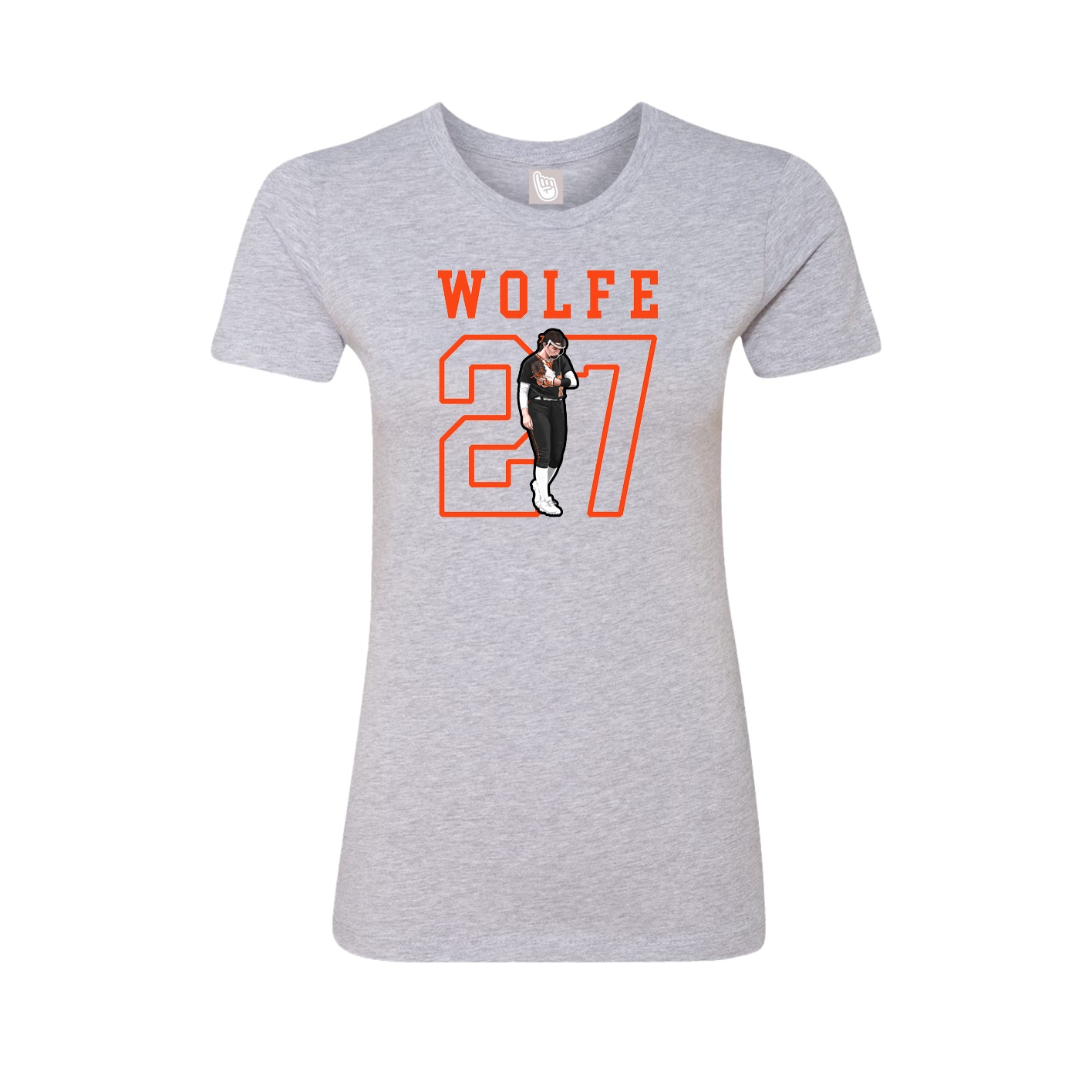 Fitted Women's Tee — Shirsey in Grey