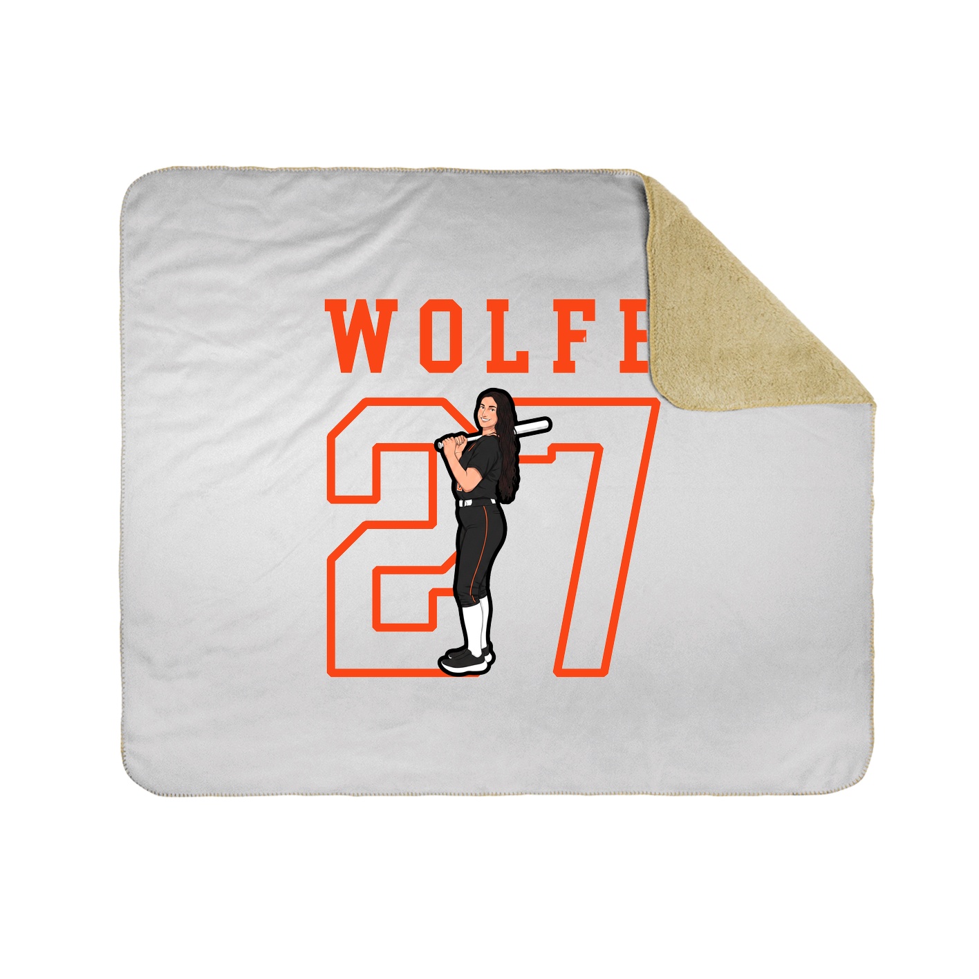 Throw Blanket — Shirsey in White