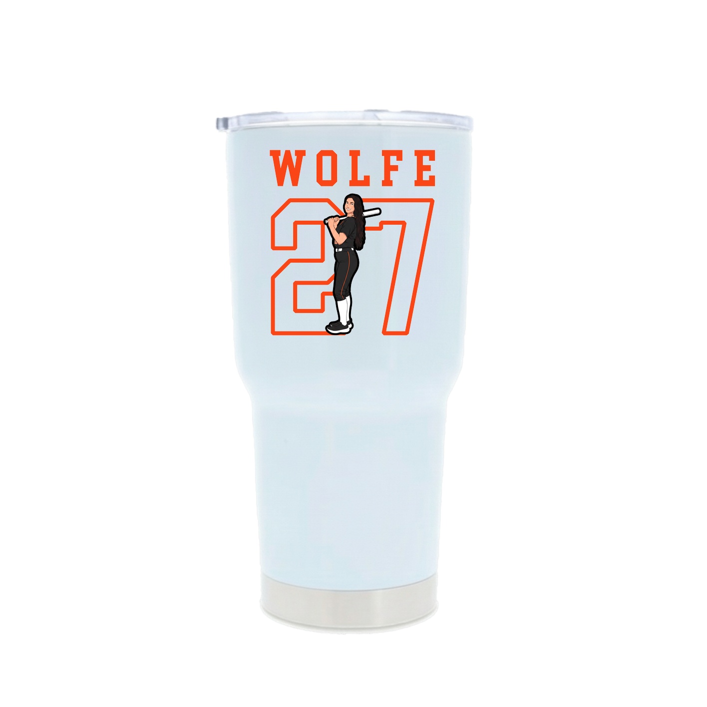 30oz Stainless Steel Tumbler — Shirsey in White