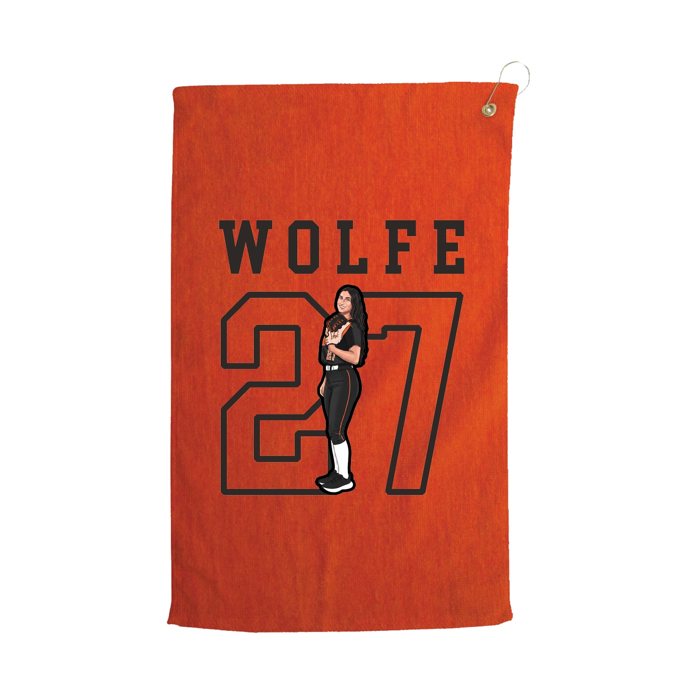 Golf Towel — Shirsey in Orange