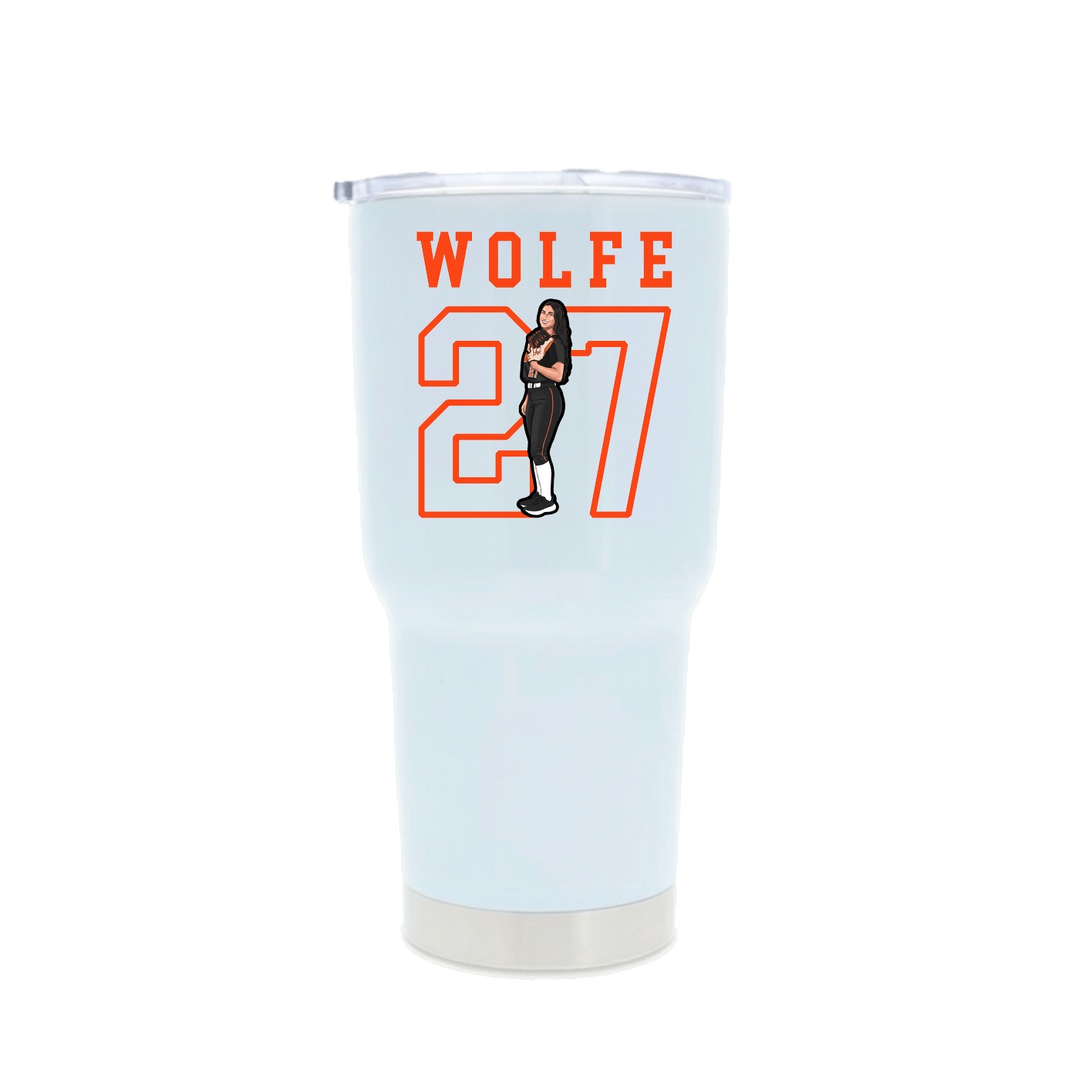30oz Stainless Steel Tumbler — Shirsey in White