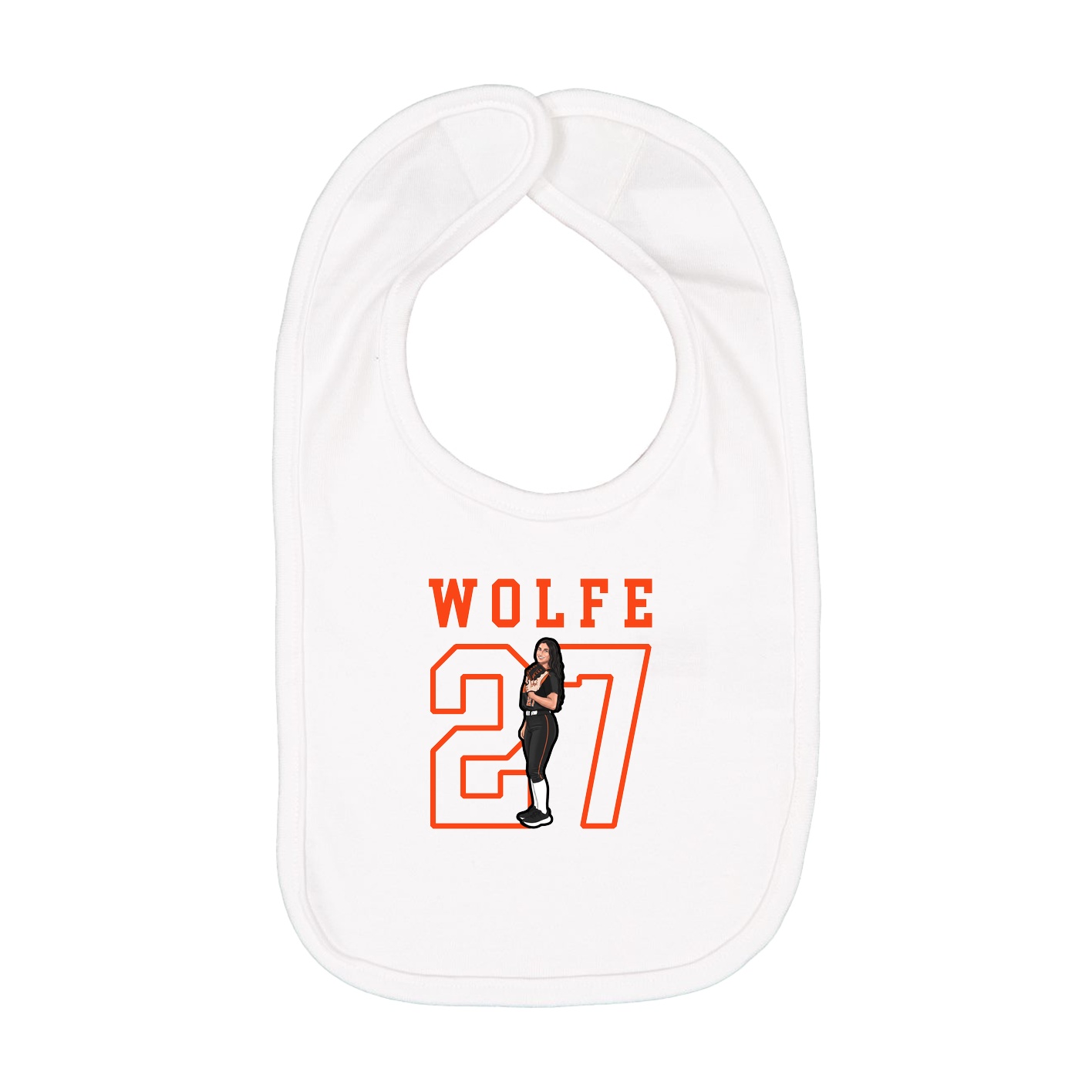 Infant Bib — Shirsey in White