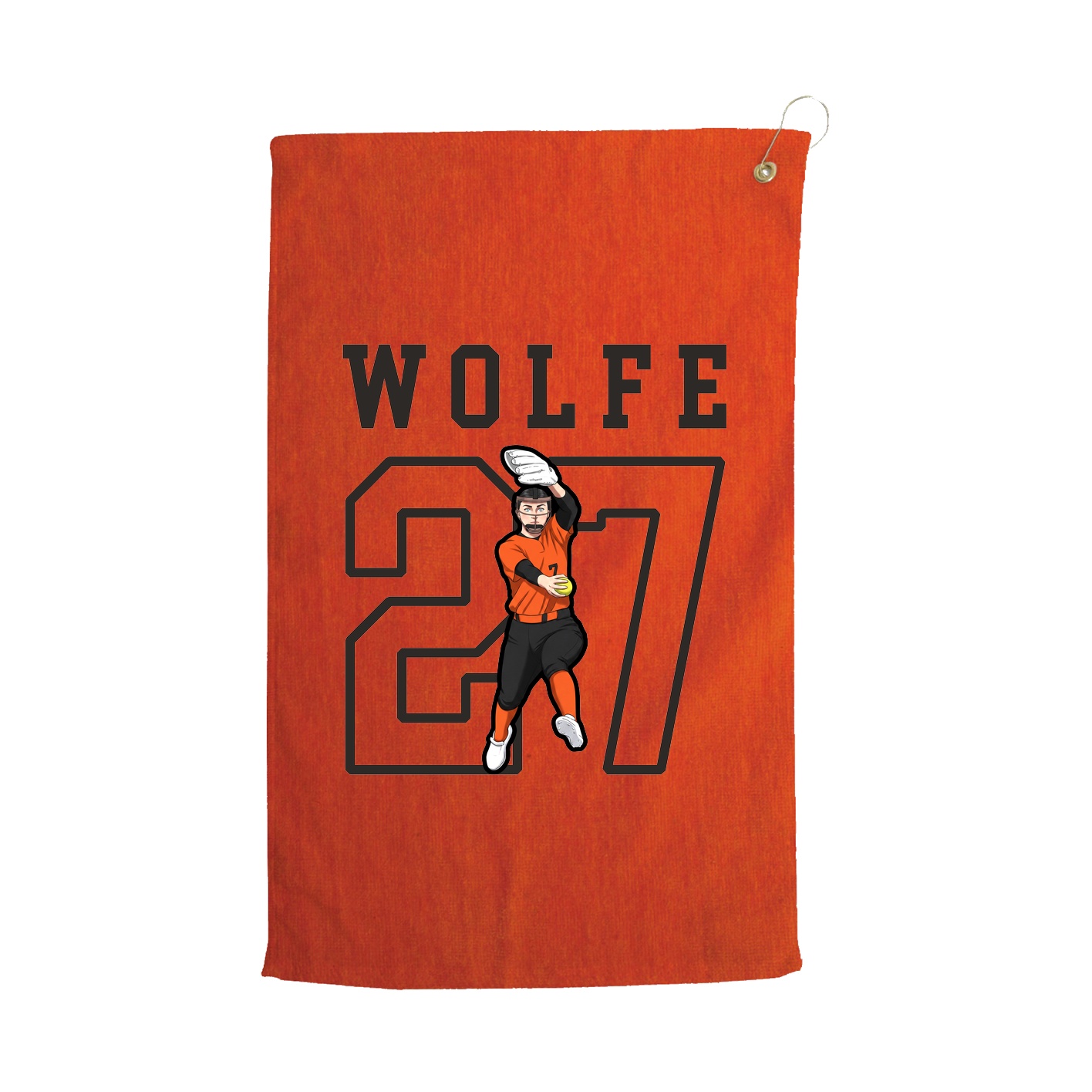 Golf Towel — Shirsey in Orange