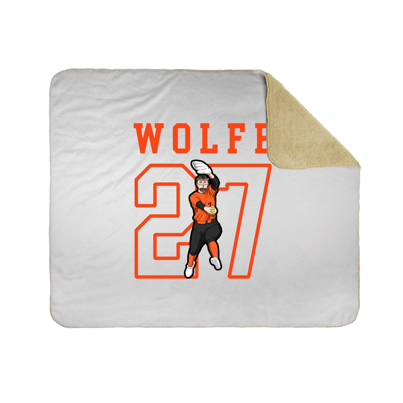 Throw Blanket — Shirsey in White