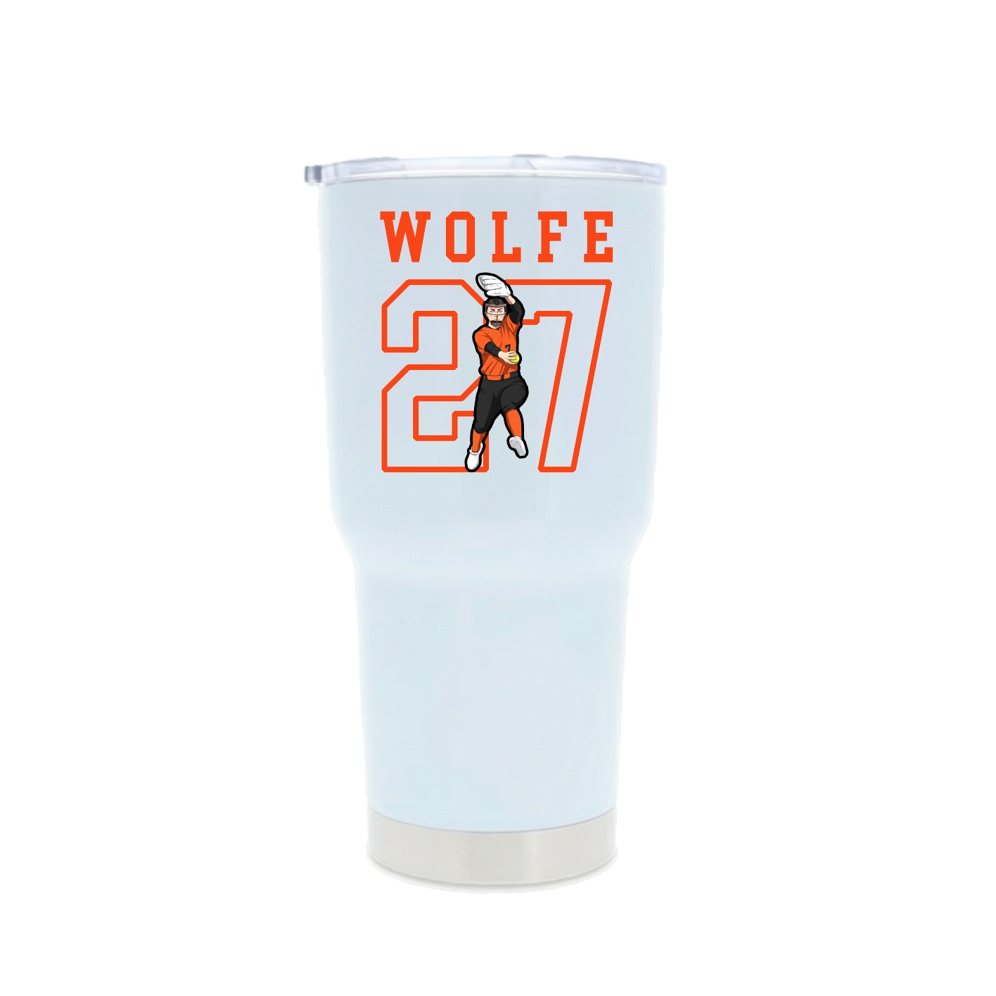30oz Stainless Steel Tumbler — Shirsey in White