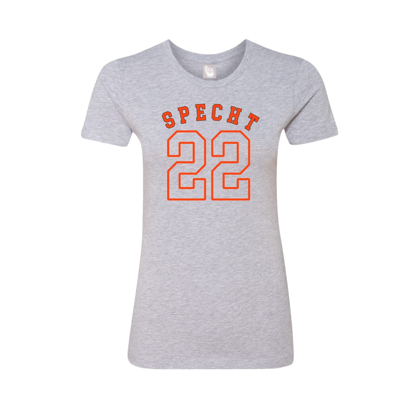 Fitted Women's Tee — Shirsey Arch in Grey