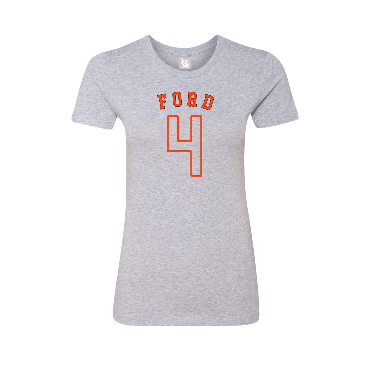 Fitted Women's Tee — Shirsey Arch in Grey